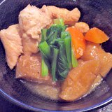 煮汁がじゅわ～っ★「凍み大根」と鶏肉の煮物